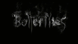 Wispy Animated Butterflies Text GIF