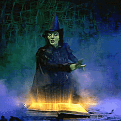 Witch Dazzling Book GIF