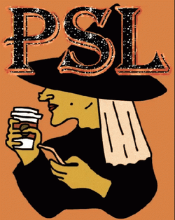 Witch Holding Psl While Texting GIF
