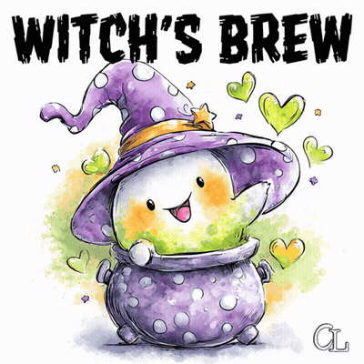 Witch's Brew Cauldron GIF