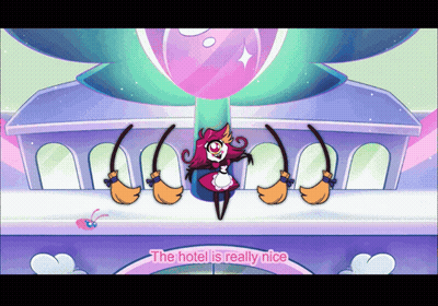 Witch Saying The Hotel Is Really Nice GIF