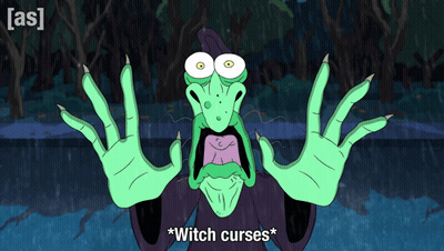 Witch Saying Witch Curses GIF