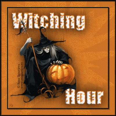 Witch With Pumpkin Witching Hour GIF