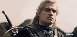 Witcher Staring Blankly GIF