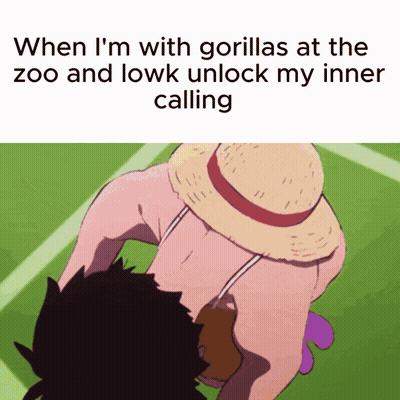 With Gorillas At The Zoo Unlocking Inner Calling Cartoon GIF