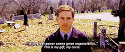 With Great Power Comes Great Responsibility Peter Walking GIF