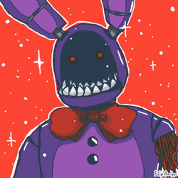 Withered Bonnie Cute Monster Glitters GIF