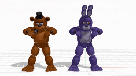 Withered Bonnie Freddy Fazbear Dance  GIF