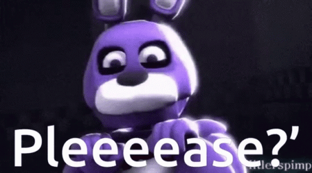 Withered Bonnie Please Headshake GIF