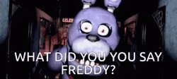 Withered Bonnie What Did You Say GIF
