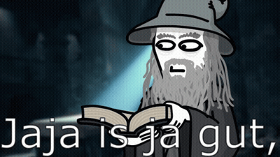 Wizard Holding Book Jaja Is Ja Gut GIF