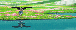 Wizard Howl Flying In Howl's Moving Castle  GIF