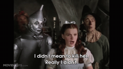 Wizard Of Oz Dorothy Saying I Didn't GIF