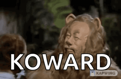 Wizard Of Oz Lion With Koward GIF