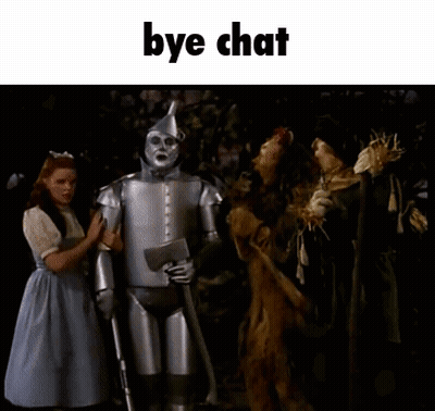 Wizard Of Oz Saying Bye Chat GIF
