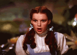 Wizard Of Oz Tornado Judy Garland Shocked  GIF