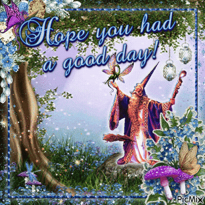 Wizard Saying Hope You Had A Good Day GIF
