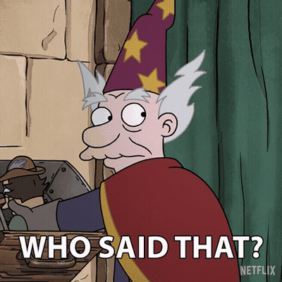 Wizard Saying Who Said That GIF