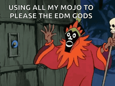 Wizard With Skull Stick Says Using All My Mojo GIF