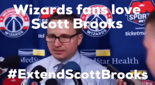 Wizards Fans Love Scott Brooks #ExtendScottBrooks GIF