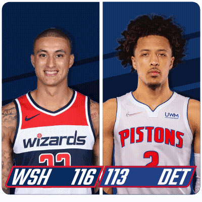 Wizards Player And Pistons Player GIF