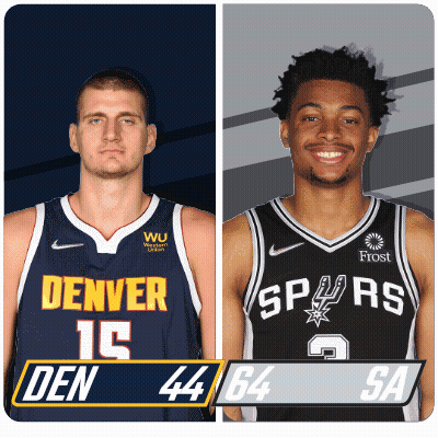 Wizards Vs Denver Basketball Players GIF