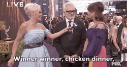 Wolf Blitzer Winner Winner Chicken Dinner In Live GIF