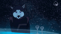 Wolf Face Bartender Mixing Drinks GIF