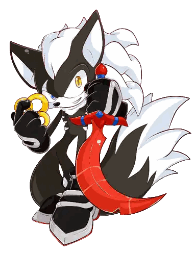 Wolf Holding Sword And Ring Sticker