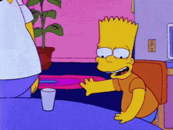 Wolf Howling Bart Simpson GIF