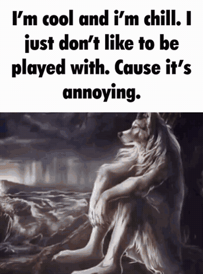 Wolf Painting I M Cool And Chill GIF