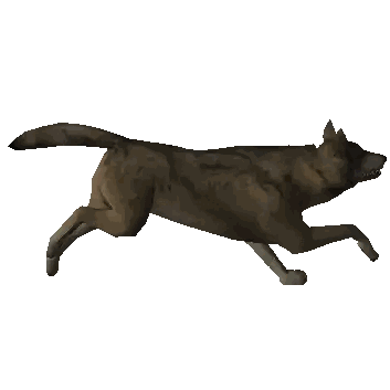 Wolf Running Sticker