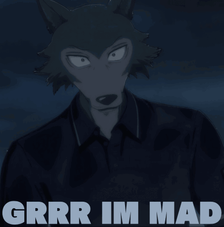 Wolf Saying Grrr Im Mad GIF