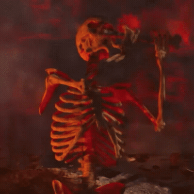 Wolf Video Game Character Standing On Wooden Staircase GIF