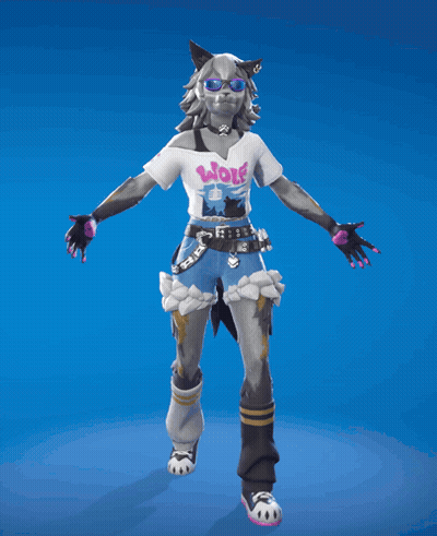Wolf Wearing Wolf T-Shirt GIF