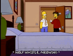 Wolf Whistle Homer Simpson GIF