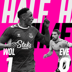 Wolverhampton Wanderers F.C. (1) Vs. Everton F.C. (0) Half-Time Break GIF