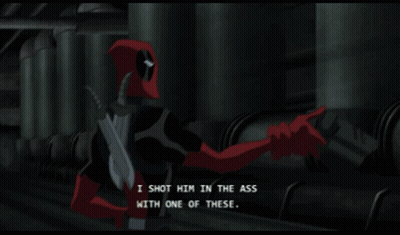 Wolverine And Deadpool Talking GIF