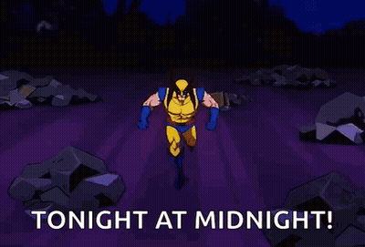 Wolverine And Gambit Saying Tonight At Midnight GIF