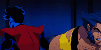 Wolverine And Nightcrawler Fighting GIF