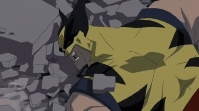 Wolverine Lying On Ground GIF