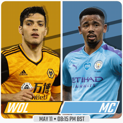 Wolves And Man City Are Playing A Soccer Game On May 11 GIF