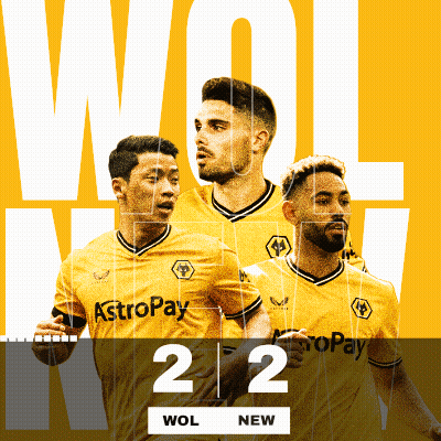 Wolves Tie Soccer Match 2-2 GIF