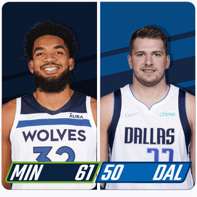 Wolves Vs Dallas Basketball Players GIF