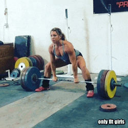 Woman Advanced Weightlifting Training GIF