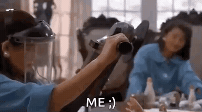 Woman And Child Holding Cameras GIF
