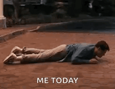 Woman And Flying Cartoon Character In Room GIF