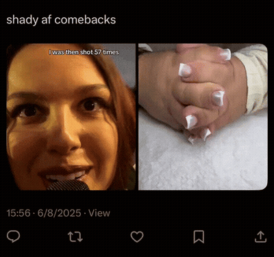 Woman And Hands With Shady AF Comebacks GIF