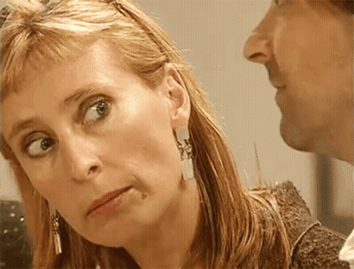 Woman And Man Behind GIF