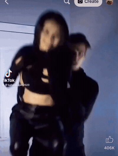 Woman And Man Dancing TikTok GIF